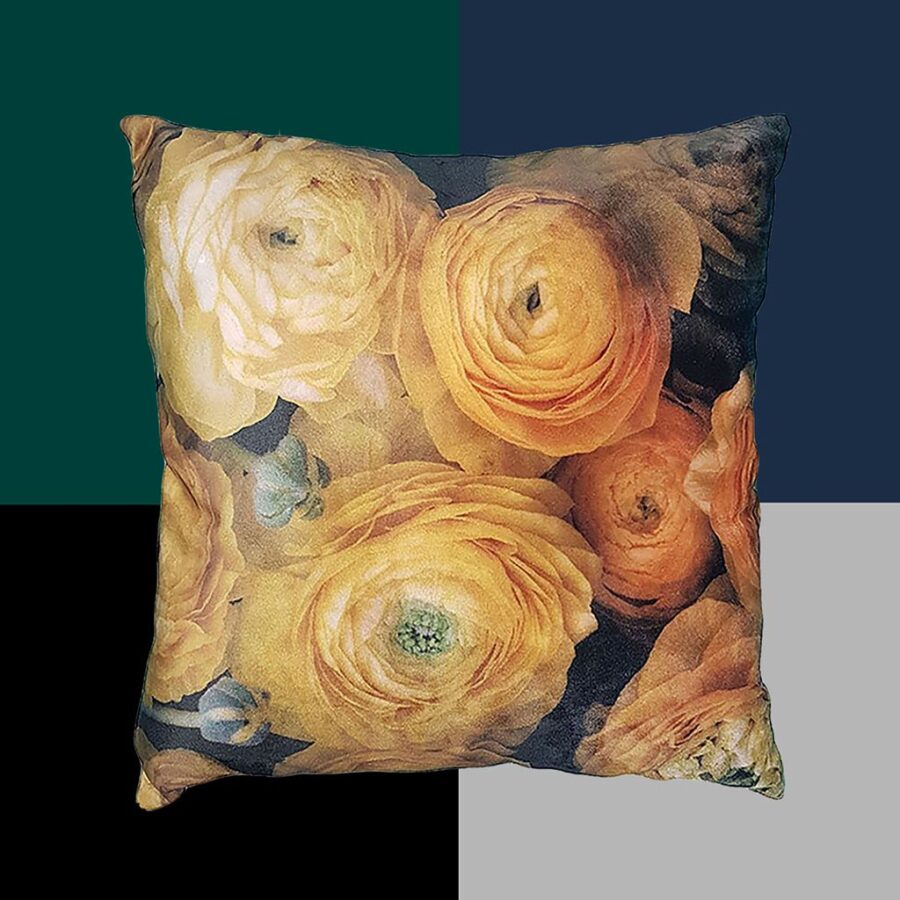 DEPLUSBELLE decorez votre canapé avec un bouquet des coussins en velours fleuris - effet 3D!